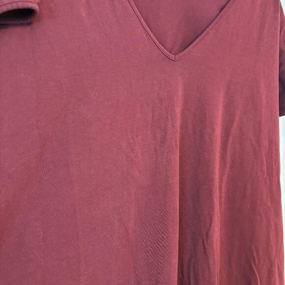 Universal STANDARD Red Long Sleeve Tesino V-Neck Tee Dress Plus Size  L - Picture 8 of 12